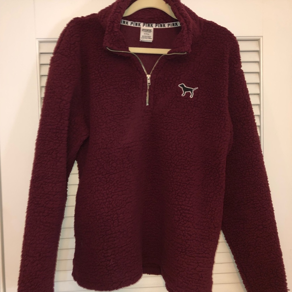 PINK Sherpa Quarter-Zip